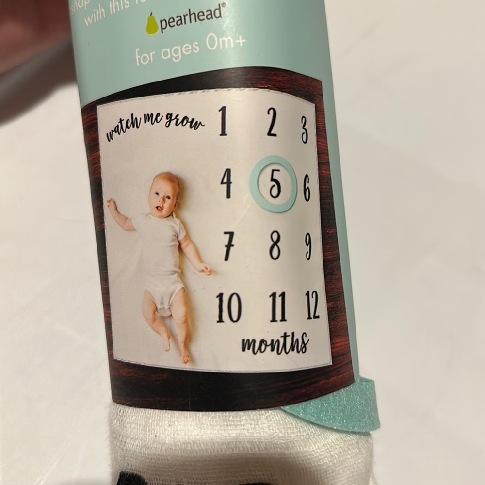 Watch me grow milestone blanket